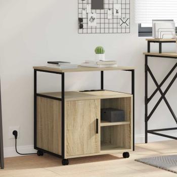 ARDEBO.de - Büroschrank mit Rad Sonoma Eiche 60 x 46 x 67 cm Holzwerkstoff