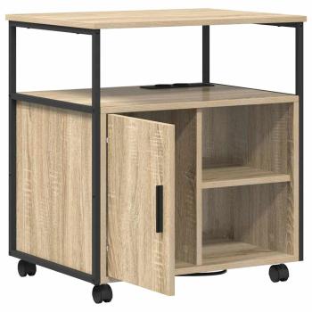 Büroschrank mit Rad Sonoma Eiche 60 x 46 x 67 cm Holzwerkstoff
