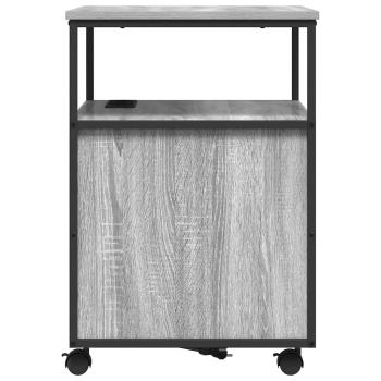 Büroschrank mit Rad Grau Sonoma 60 x 46 x 67 cm Holzwerkstoff
