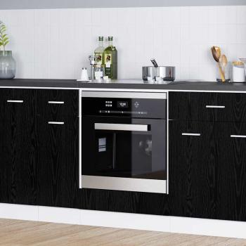 ARDEBO.de - Backofen-Schrank Schwarze Eiche 60 x 46 x 81.5 cm Holzwerkstoff