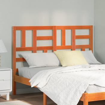 ARDEBO.de - Bett Kopfteil Wachsbraun 145.5 x 4 x 104 cm Massivholz Kiefer