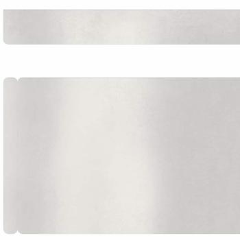 Rasenrand Silber 450 x 10 cm Edelstahl