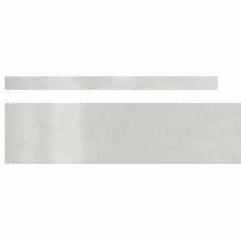 Rasenrand 4 pcs Silber 450 x 10 cm Edelstahl
