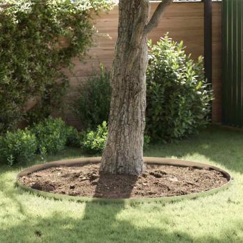 ARDEBO.de - Rasenrand Silber 450 x 10 cm Verzinkter Stahl