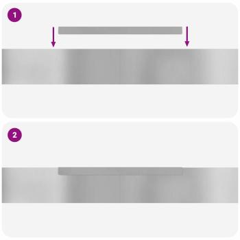 Rasenrand 4 pcs Silber 450 x 10 cm Verzinkter Stahl