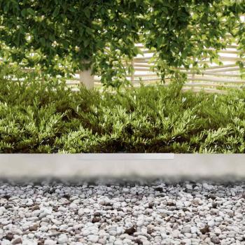 Rasenrand 4 pcs Silber 450 x 15 cm Verzinkter Stahl