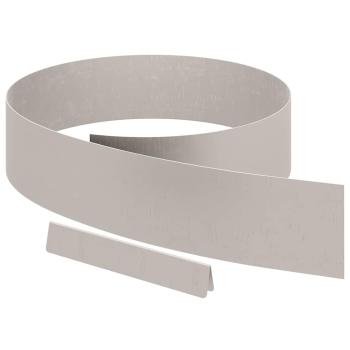 Rasenrand 4 pcs Rostig 450 x 15 cm Witterungsbeständiger Stahl