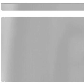 Rasenrand Silber 450 x 20 cm Verzinkter Stahl