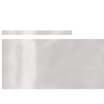 Rasenrand Silber 450 x 25 cm Edelstahl
