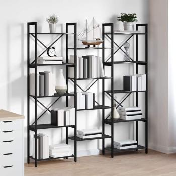 Regal Schwarze Eiche 156 x 25 x 167.5 cm Holzwerkstoff