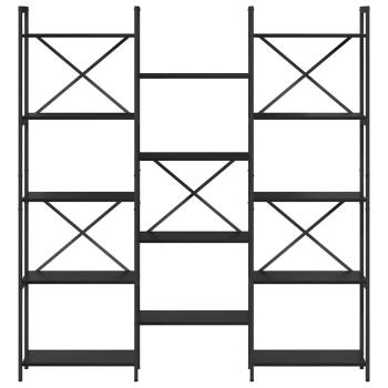 Regal Schwarze Eiche 156 x 25 x 167.5 cm Holzwerkstoff