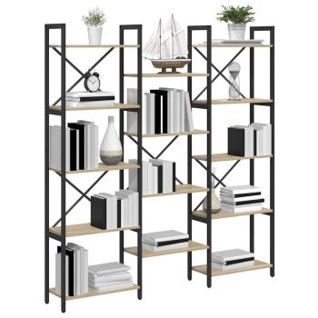 Regal Sonoma Eiche 156 x 25 x 167.5 cm Holzwerkstoff