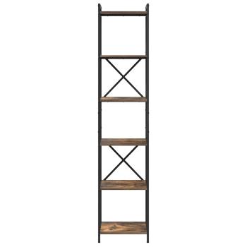 Bücherregal Räuchereiche 40 x 30 x 188 cm Holzwerkstoff