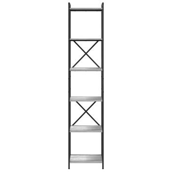 Bücherregal Grau Sonoma 40 x 30 x 188 cm Holzwerkstoff