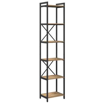 Bücherregal Eiche handwerklich 40 x 30 x 188 cm Holzwerkstoff