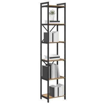 Bücherregal Eiche handwerklich 40 x 30 x 188 cm Holzwerkstoff