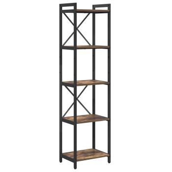 Bücherregal Räuchereiche 40 x 30 x 153 cm Holzwerkstoff