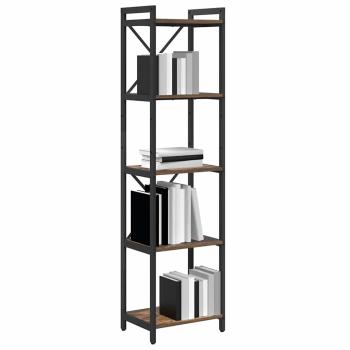Bücherregal Räuchereiche 40 x 30 x 153 cm Holzwerkstoff