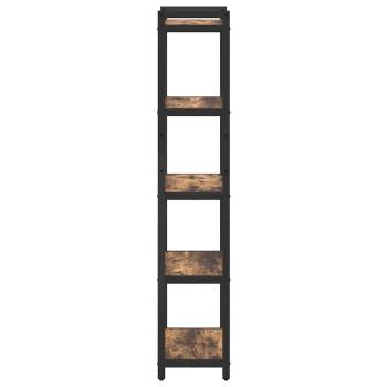 Bücherregal Räuchereiche 40 x 30 x 153 cm Holzwerkstoff