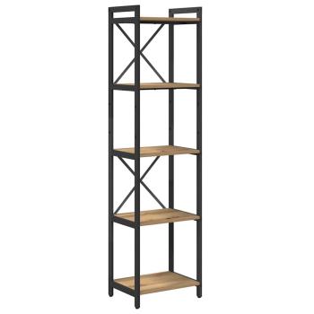 Bücherregal Eiche handwerklich 40 x 30 x 153 cm Holzwerkstoff