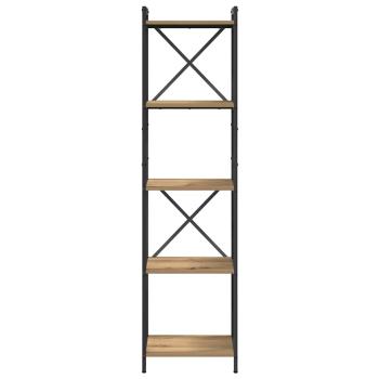 Bücherregal Eiche handwerklich 40 x 30 x 153 cm Holzwerkstoff