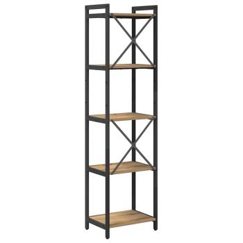 Bücherregal Eiche handwerklich 40 x 30 x 153 cm Holzwerkstoff
