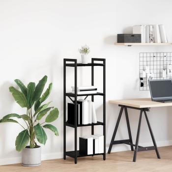ARDEBO.de - Bücherregal Schwarze Eiche 40 x 30 x 118 cm Holzwerkstoff