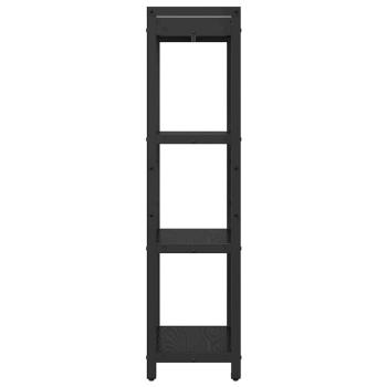 Bücherregal Schwarze Eiche 40 x 30 x 118 cm Holzwerkstoff