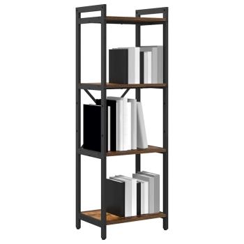 Bücherregal Räuchereiche 40 x 30 x 118 cm Holz