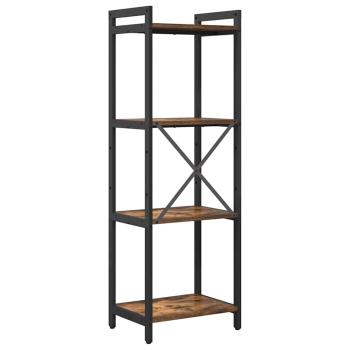 Bücherregal Räuchereiche 40 x 30 x 118 cm Holz