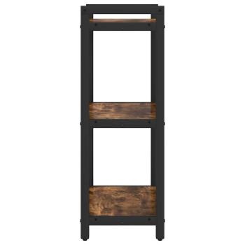 Bücherregal Räuchereiche 40 x 30 x 83 cm Holzwerkstoff