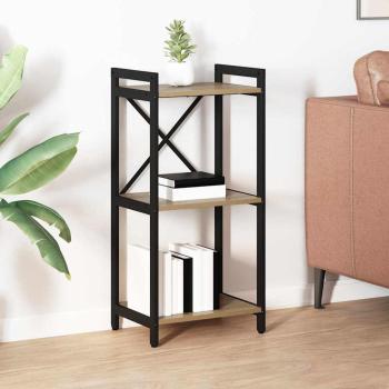 ARDEBO.de - Bücherregal Eiche handwerklich 40 x 30 x 83 cm Holzwerkstoff