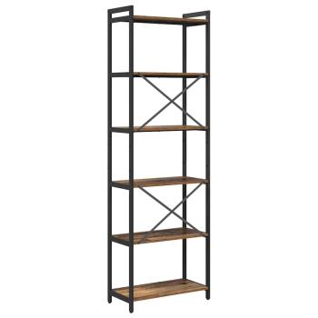 Bücherregal Altholz 60 x 30 x 188 cm Altes Holz