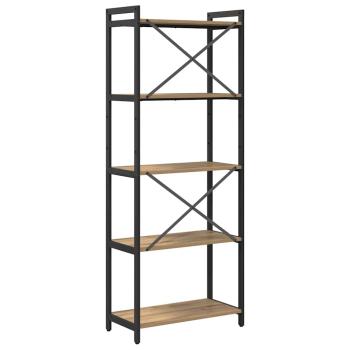 Bücherregal Eiche handwerklich 60 x 30 x 153 cm Holzwerkstoff