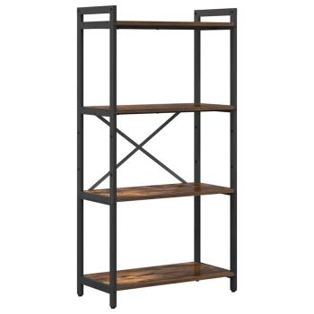 Bücherregal Räuchereiche 60 x 30 x 118 cm Spanplatte