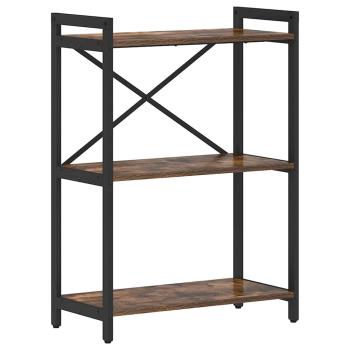 Bücherregal Räuchereiche 60 x 30 x 83 cm Holzwerkstoff