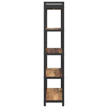 Bücherregal Altholz 80 x 30 x 153 cm Holz und Stahl