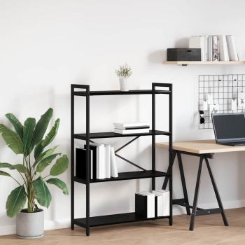 ARDEBO.de - Bücherregal Schwarze Eiche 80 x 30 x 118 cm Holzwerkstoff