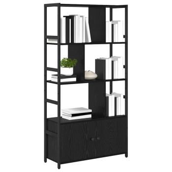Regal Schwarz Eiche 80 x 30 x 155,5 cm Holzwerkstoff