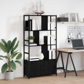 Regal Schwarz Eiche 80 x 30 x 155,5 cm Holzwerkstoff