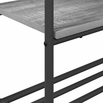 Kleiderständer mit Regalen Grau Sonoma 77 x 30 x 171 cm