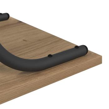 Konsolentisch mit Regal Eiche handwerklich 101 x 35 x 80,5 cm