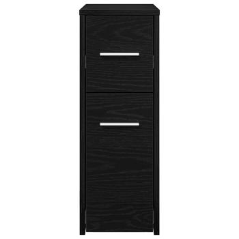 Schlanker Badezimmer-Schrank Schwarze Eiche 22 x 44 x 61,5 cm