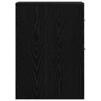 Schlanker Badezimmer-Schrank Schwarze Eiche 22 x 44 x 61,5 cm