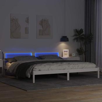 Bettgestell Weiß 180 x 200 cm Massivkiefer