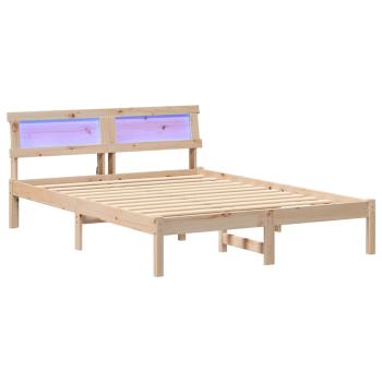 Bettgestell Braun 135 x 190 cm Kiefernholz