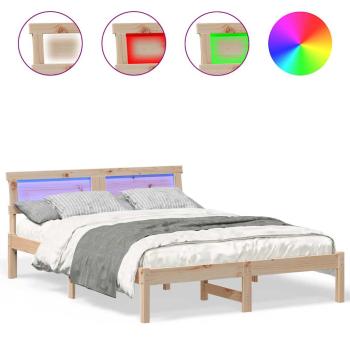 Bettgestell Braun 135 x 190 cm Kiefernholz