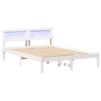 Bettgestell Weiß 120 x 190 cm Kiefernholz