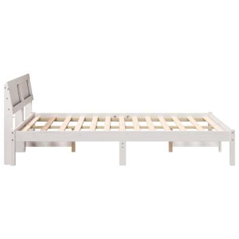 Bettgestell Weiß 120 x 190 cm Kiefernholz