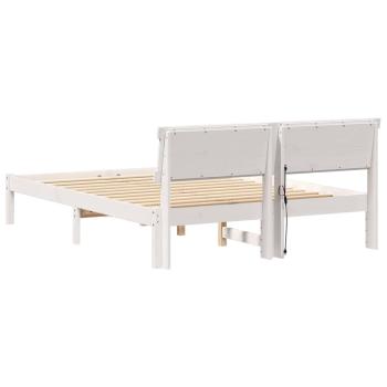 Bettgestell Weiß 120 x 190 cm Kiefernholz